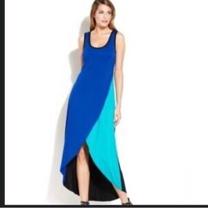 Calvin Klein color block sleeveless maxi dress. Size 12.
